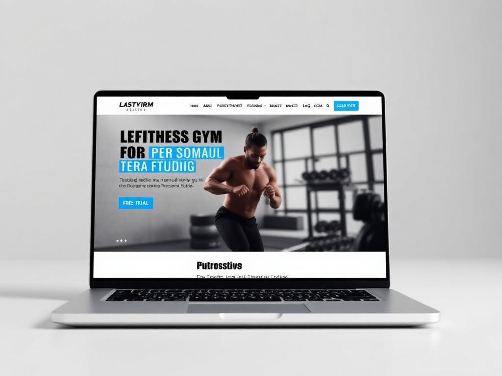 Gym & Personal Training website design example
