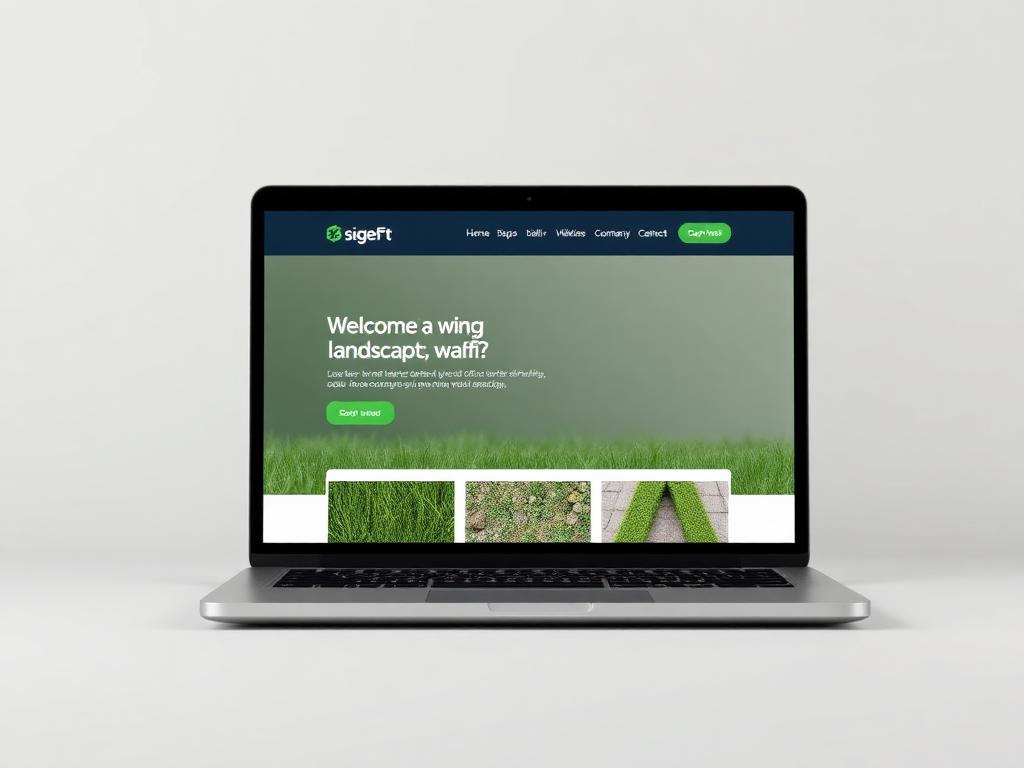 Landscaping & Lawn Care website design example
