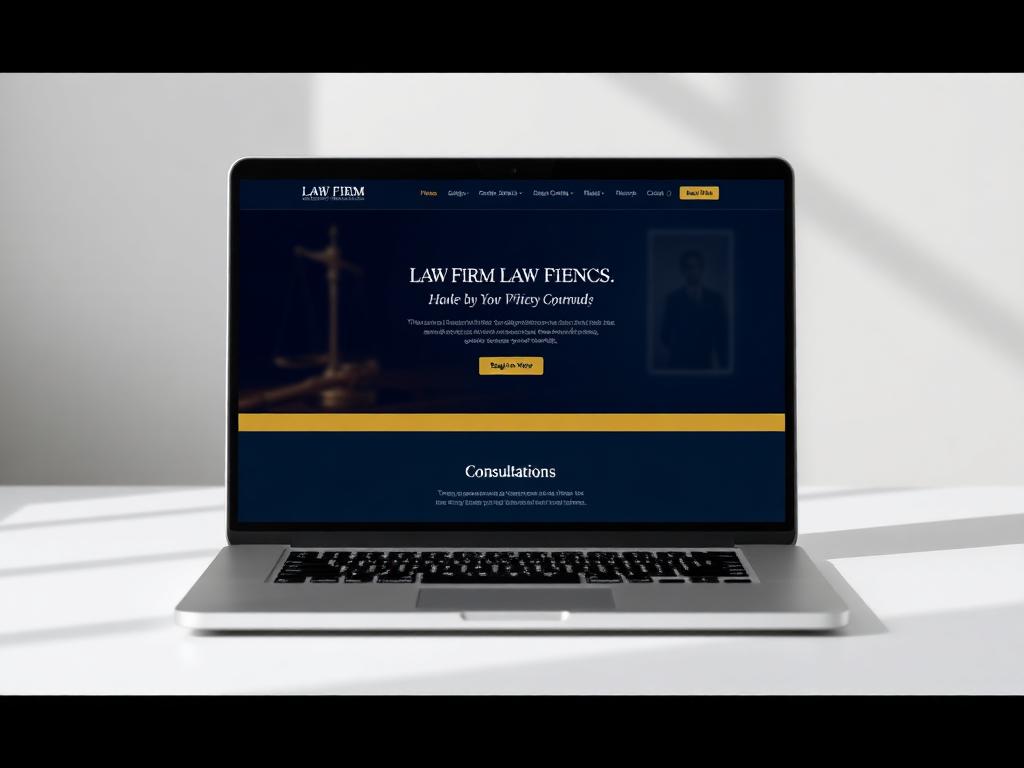 Law Firm & Professional Services website design example