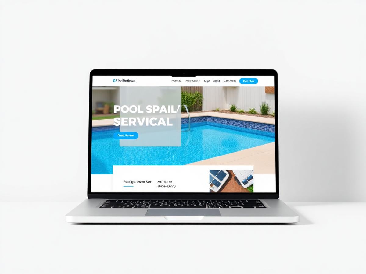 Delgado Pool Service website design
